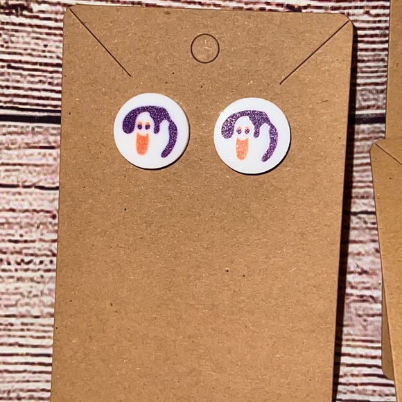 SUPER CUTE HALLOWEEN COOKIE ACRYLIC EARRINGS - Picture 4 of 11
